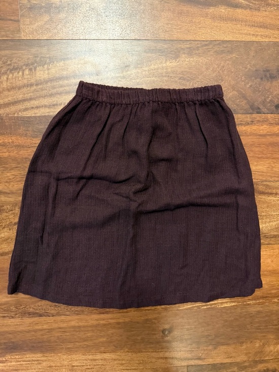 Eileen Fisher Dresses & Skirts - Eileen Fisher Vintage Plum Elastic-Waist Mini Skirt